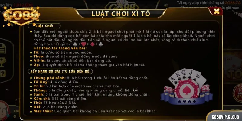 Bắt đầu ván mỗi người sẽ được chia 2 quân bài