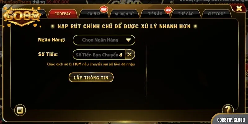 Một vài điểm nhỏ có thể phát sinh khi nạp tiền bạn cần lưu ý